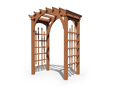 Treated Pine Palermo Arched Arbor