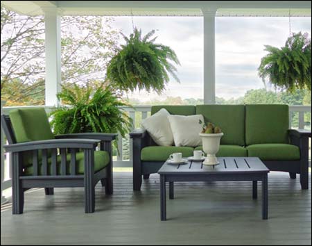 Cypress Mission Sofa w/Sunbrella Cushions