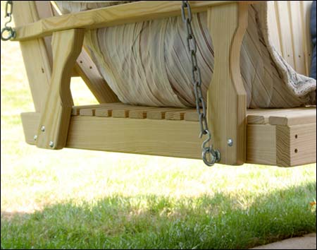 Treated Pine Fanback Swingbed