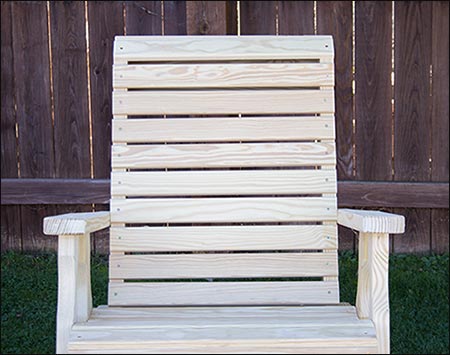 Treated Pine Rollback Rocking Chair