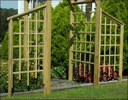 Single Treated Pine Classic Arbor Wing