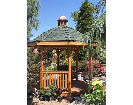 Red Cedar Belle Roof Octagon Gazebos