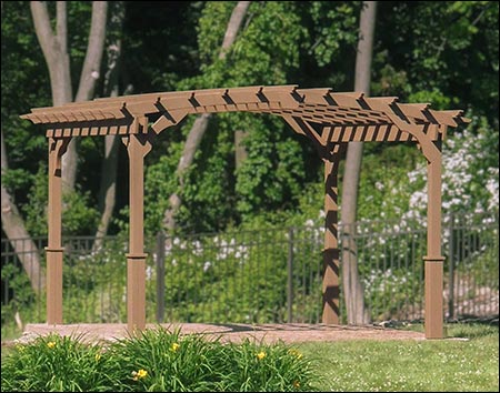 Treated Pine Free Standing Arched Pergolas