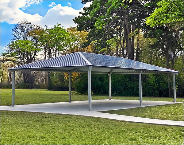 All Steel Single Roof Summerset (Rectangle) Pavilions
