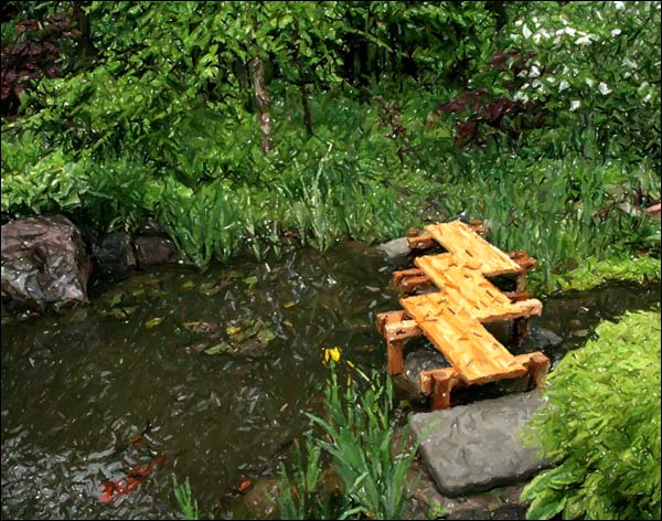 Van Goghs Red Cedar Zig-Zag Bridge