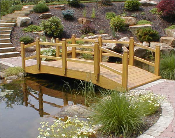 Treated Pine Nantucket Double Rail Bridge