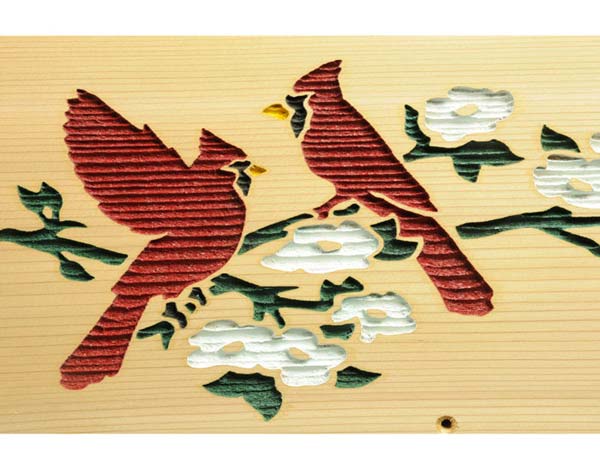 Red Cedar Cardinals Mailbox