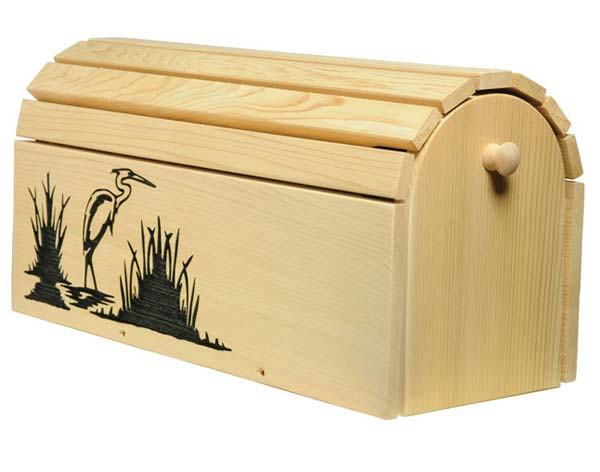 Red Cedar Heron Mailbox