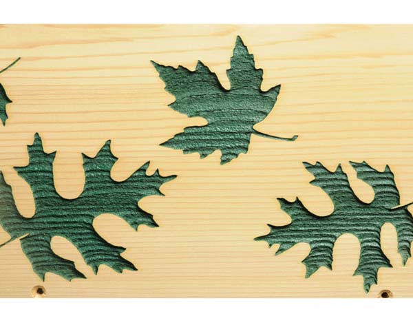 Red Cedar Oak Leaves Mailbox
