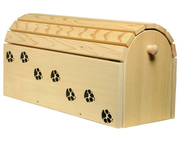 Red Cedar Paw Prints Mailbox