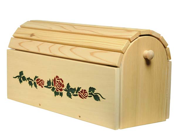 Red Cedar Roses Mailbox
