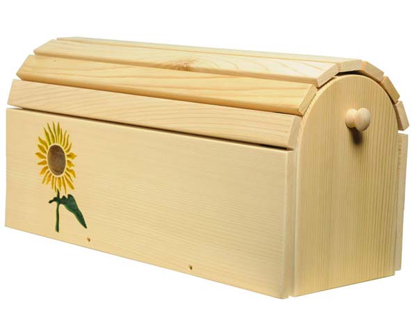 Red Cedar Sunflower Mailbox