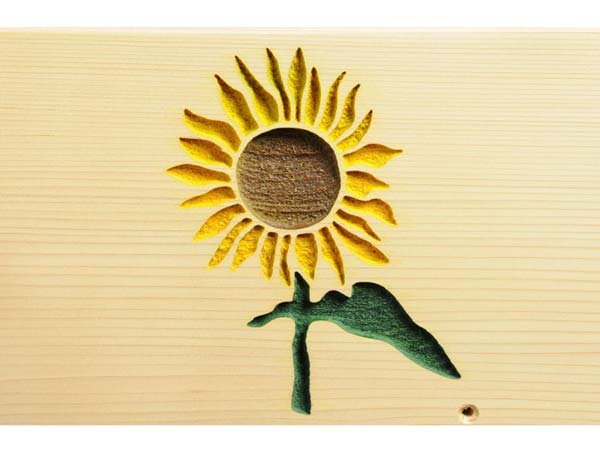 Red Cedar Sunflower Mailbox