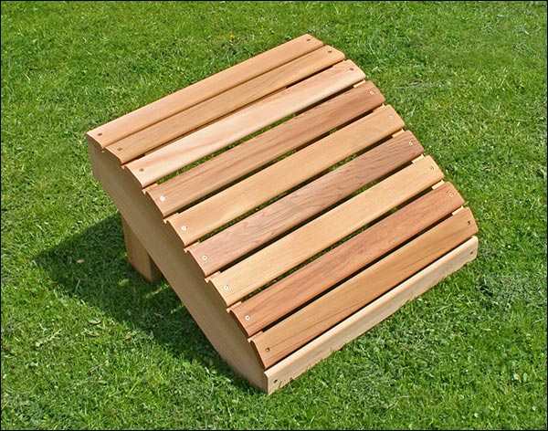 Red Cedar Adirondack Footrest