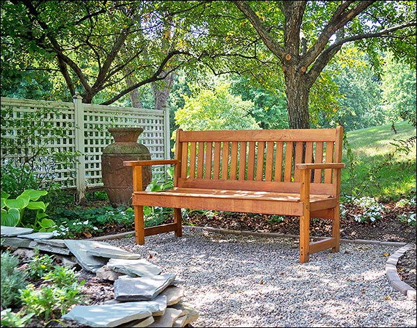 Red Cedar English Garden Bench