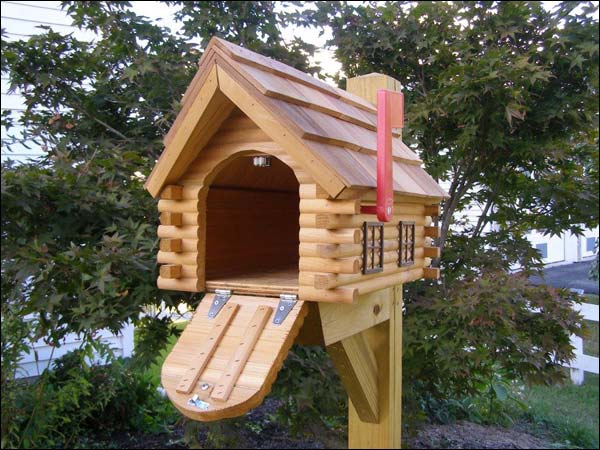 Log Cabin Mailbox