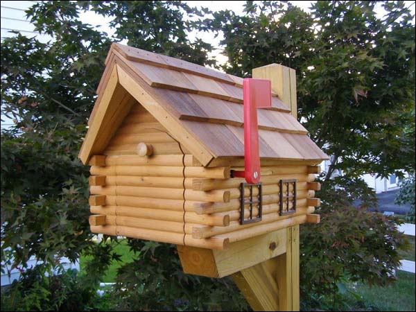 Log Cabin Mailbox