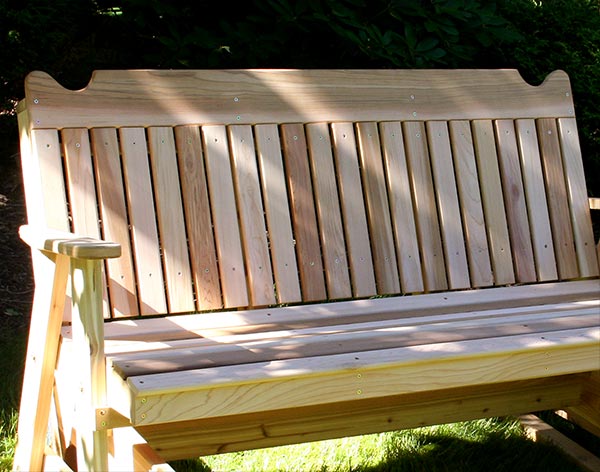 Red Cedar Straightback Glider