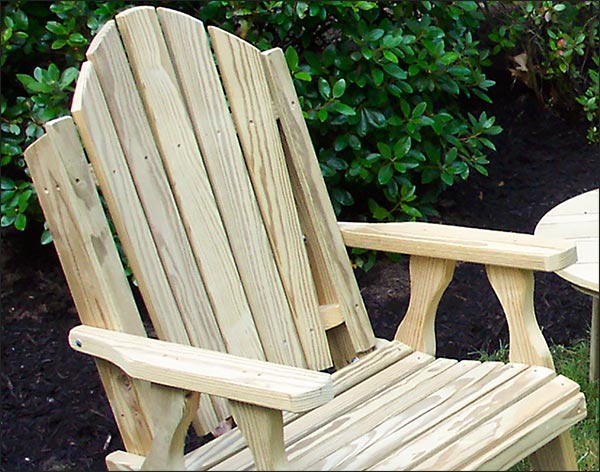 Treated Pine Curveback Bench and Rocker Group