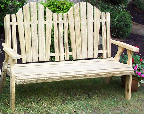 Treated Pine Curveback Bench and Rocker Group