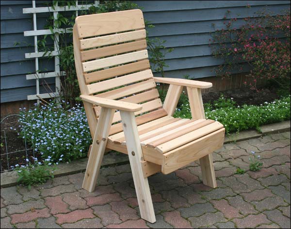 Red Cedar Royal Highback Patio Chair