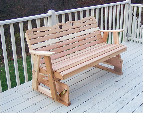 Red Cedar American Sweetheart Glider