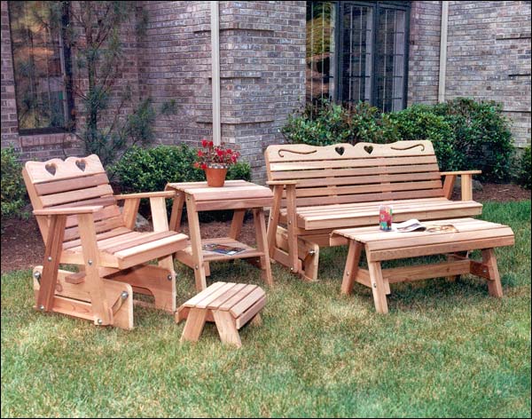 Cedar Country Hearts Glider Collection