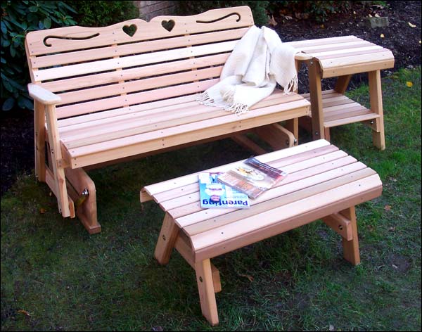 Cedar Country Hearts Glider Collection