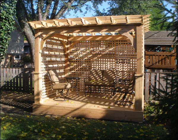 Red Cedar Free Standing 4-Beam Pergolas