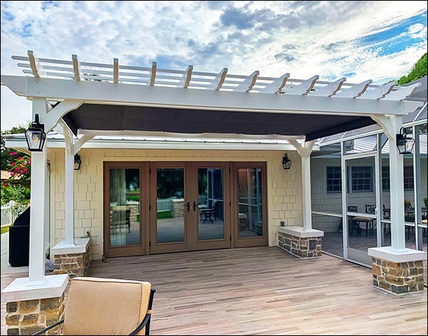 Vinyl Free Standing 2-Beam Pergolas