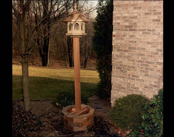 Red Cedar Octagon Planter Base