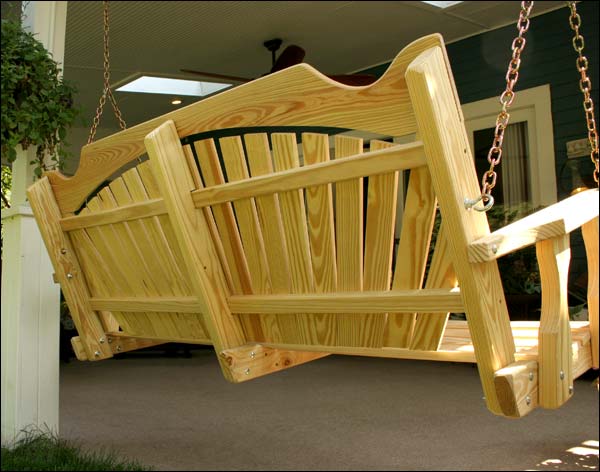 Treated Pine Fanback Porch Swing