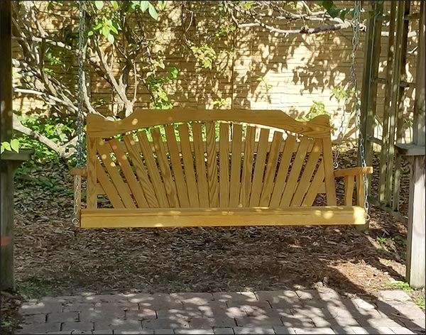 Treated Pine Fanback Porch Swing