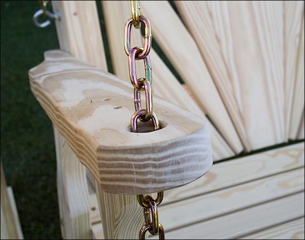 Treated Pine Fanback Porch Swing