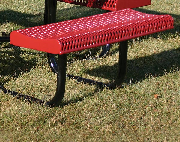 46" Octagonal Rolled Edge Metal Picnic Table