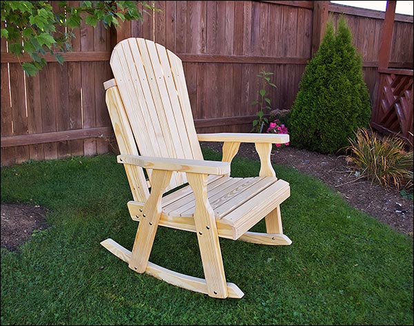 Treated Pine Curveback Rocking Chair