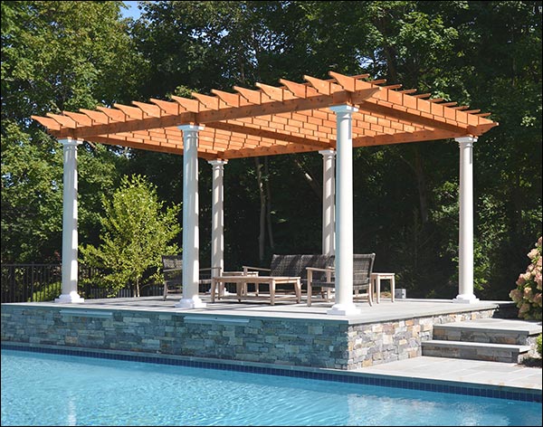 Red Cedar Free Standing Oasis Pergola