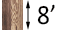 8' Tall 7" Square Posts